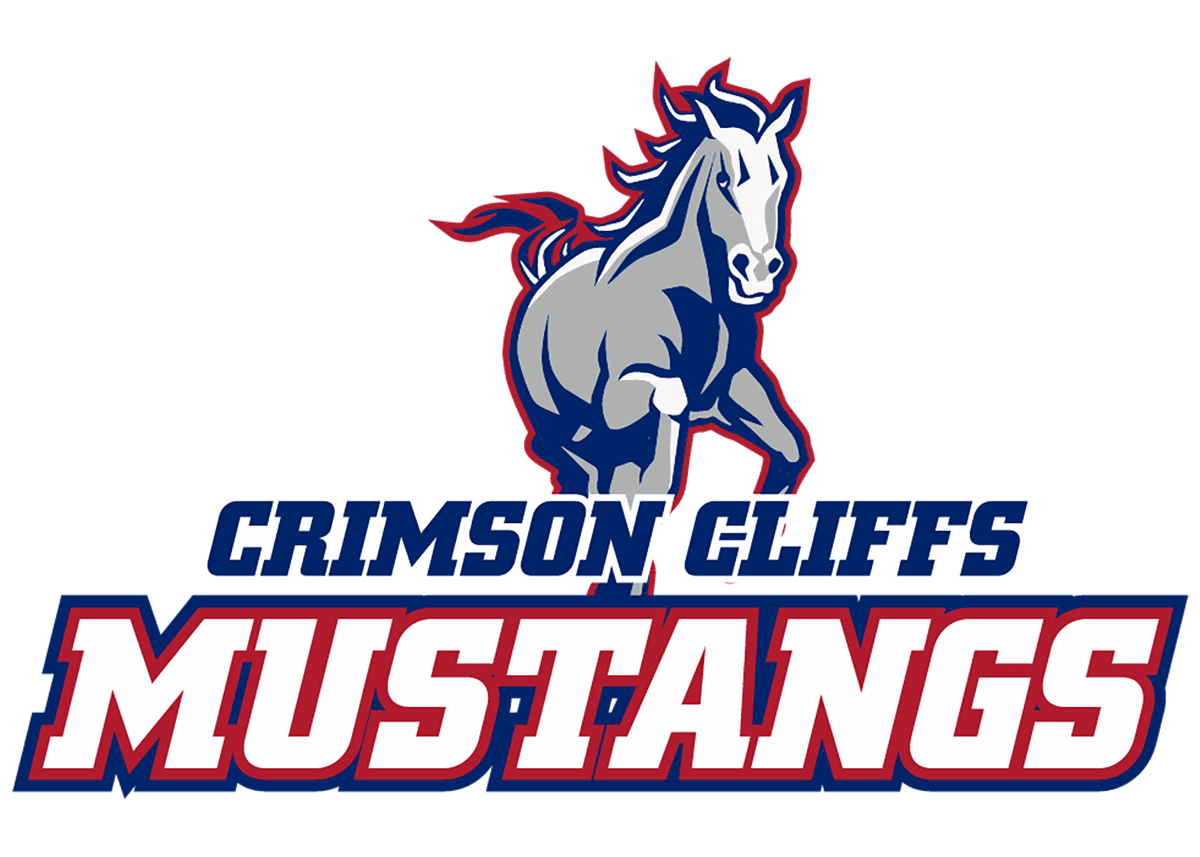 Crimson Cliffs Mustangs Logo